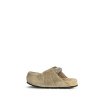 Balenciaga Beige Calf Leather Bos Taurus Mules