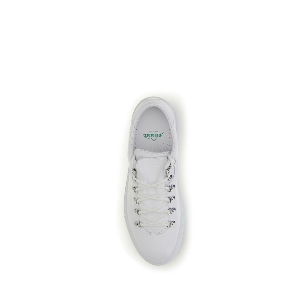 Diemme White Calf Leather Bos Taurus Athletic Sneakers