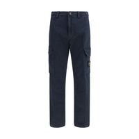 Stone Island Blue Cotton Cargo Pants