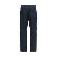 Stone Island Blue Cotton Cargo Pants