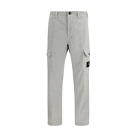Stone Island Gray Cotton Cargo Pants
