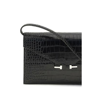 Tom Ford Black Calf Leather Bos Taurus Shoulder Bag
