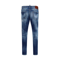 Dsquared² Blue Cotton Slim Fit Jeans