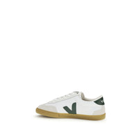 Veja White Calf Leather Bos Taurus Low Top Sneakers