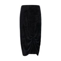 Valentino Black Viscose Long Skirt
