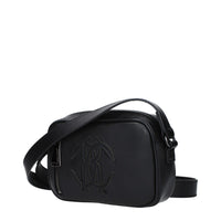 Roberto Cavalli Black Leather Crossbody Bag