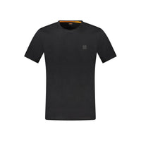 Hugo Boss Black Cotton Men T-Shirt