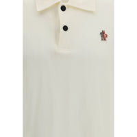 Moncler Grenoble Beige Polyamide Polo Shirt