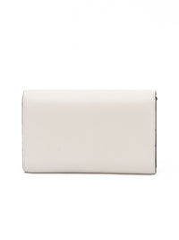 Jimmy Choo White Avenue Leather Shoulder Strap Bag