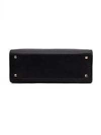Jimmy Choo Black Avenue S Tote Leather Handbag