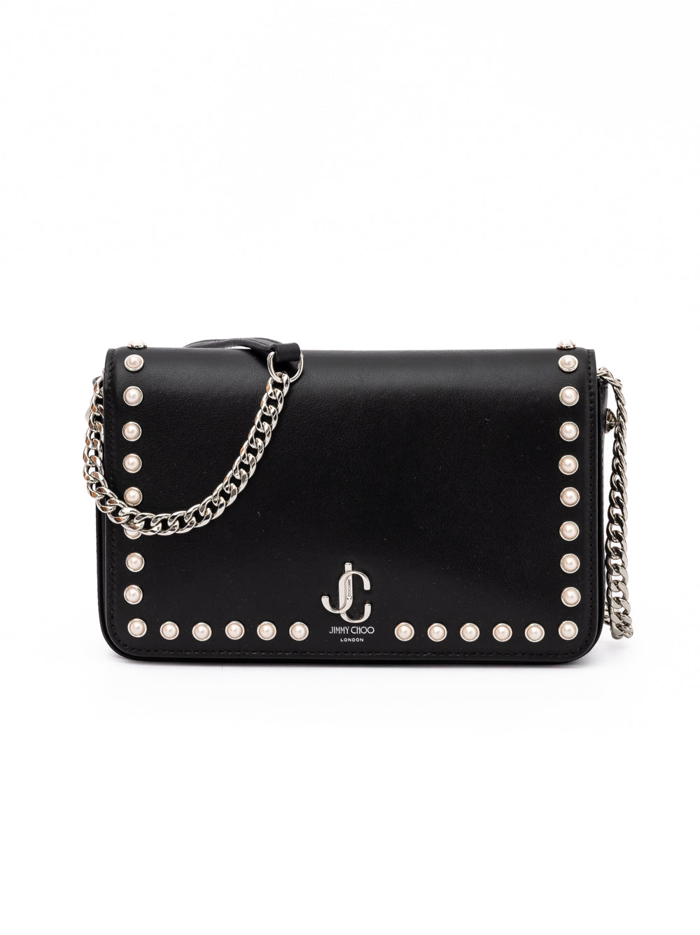 Jimmy Choo Black Leather Crossbody Bag