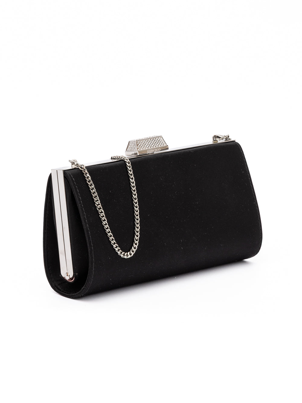 Jimmy Choo Black Satin Crossbody Bag