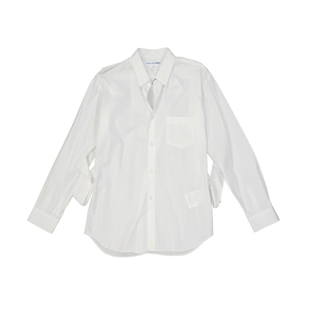 Comme Des Garçons White Cotton Dress Shirt
