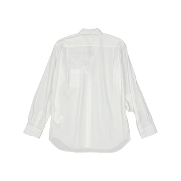 Comme Des Garçons White Cotton Dress Shirt