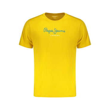 Pepe Jeans Yellow Cotton T-Shirt