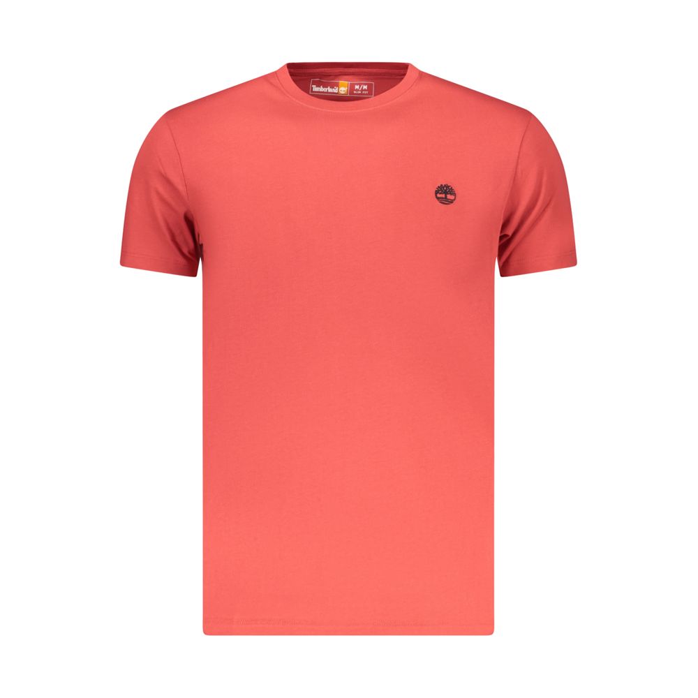Timberland Red Cotton Men's T-Shirt