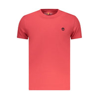 Timberland Red Cotton Men's T-Shirt