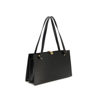 Versace Black Calf Leather Bos Taurus Shoulder Bag