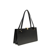Versace Black Calf Leather Bos Taurus Shoulder Bag