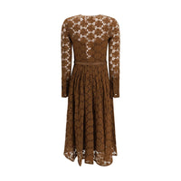 Max Mara Brown Polyamide Cocktail Dress