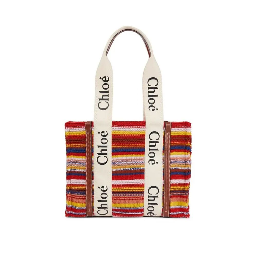 Chloé Multicolor Wool Tote Bag