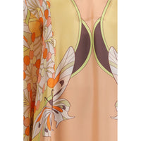 La Double J Multicolor Silk Casual Dress