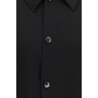 Giorgio Armani Black Viscose Dress Shirt