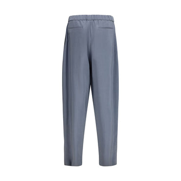 Giorgio Armani Gray Silk Casual Pants