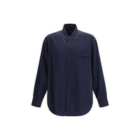 Giorgio Armani Blue Silk Dress Shirt