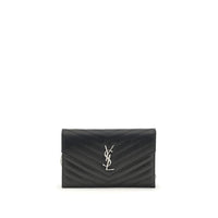 Saint Laurent Black Calf Leather Bos Taurus Wallet