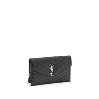 Saint Laurent Black Calf Leather Bos Taurus Wallet