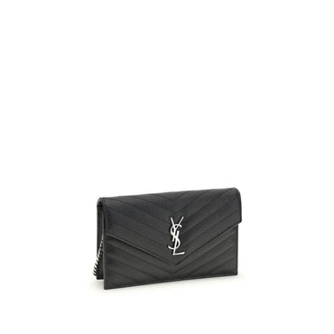 Saint Laurent Black Calf Leather Bos Taurus Wallet