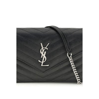 Saint Laurent Black Calf Leather Bos Taurus Wallet
