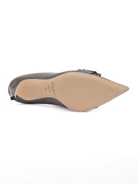 Jimmy Choo Storm Grey Patent Leather Chery 85 Pumps