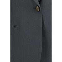 Giorgio Armani Brown Linen Jackets And Coat