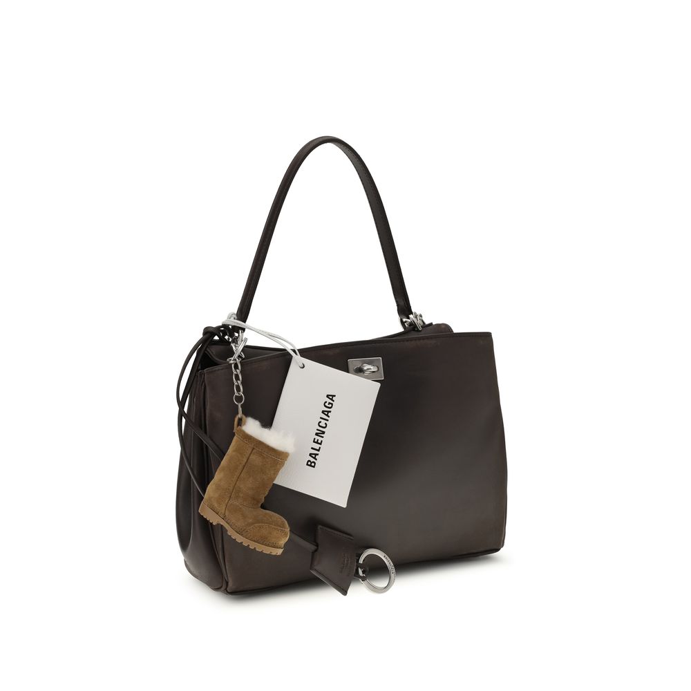 Balenciaga Brown Calf Leather Bos Taurus Shoulder Bag