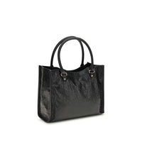 Balenciaga Black Lamb Ovis Aries Aries Shoulder Bag