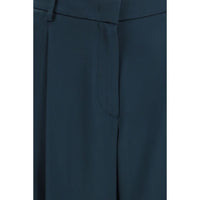 Giorgio Armani Blue Silk Casual Pants
