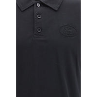 Burberry Blue Cotton Polo Shirt