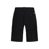 C.P. Company Black Cotton Bermuda Shorts