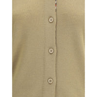 Burberry Brown Wool Cardigan