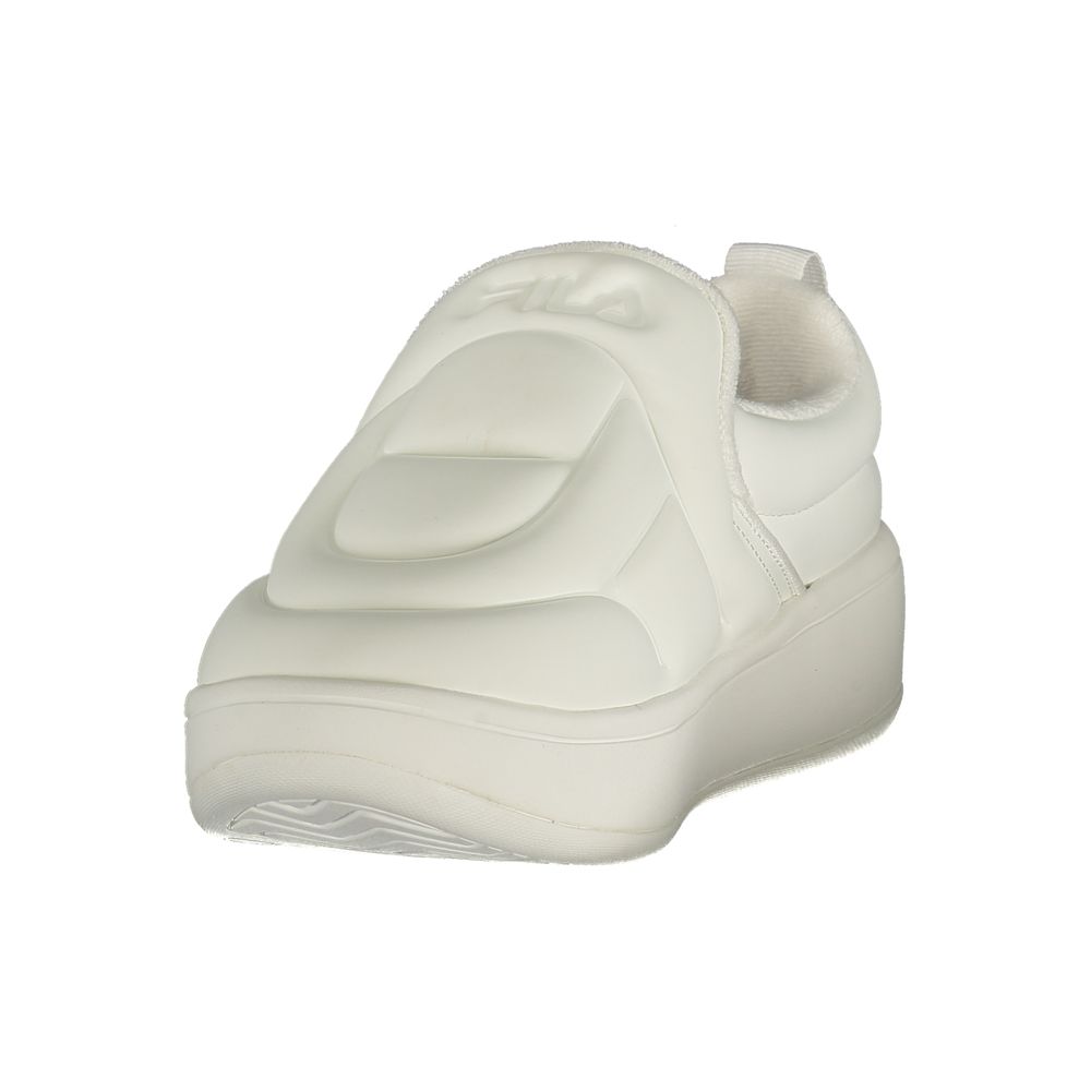 Fila White Polyester Athletic Sneakers
