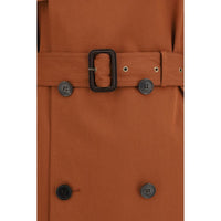 Saint Laurent Brown Cotton Trench Coat
