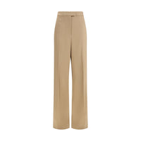 Valentino Beige Silk Dress Pants