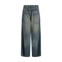 Maison Mihara Yasuhiro Blue Cotton Relaxed Fit Jeans
