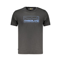 Timberland Black Cotton Mens T-Shirt
