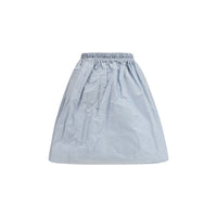 Prada Blue Silk Long Skirt