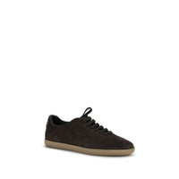 ZEGNA Brown Calf Leather Bos Taurus Low Top Sneakers