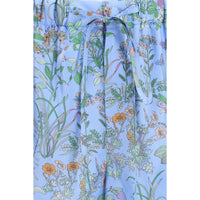 Gucci Blue Silk Shorts