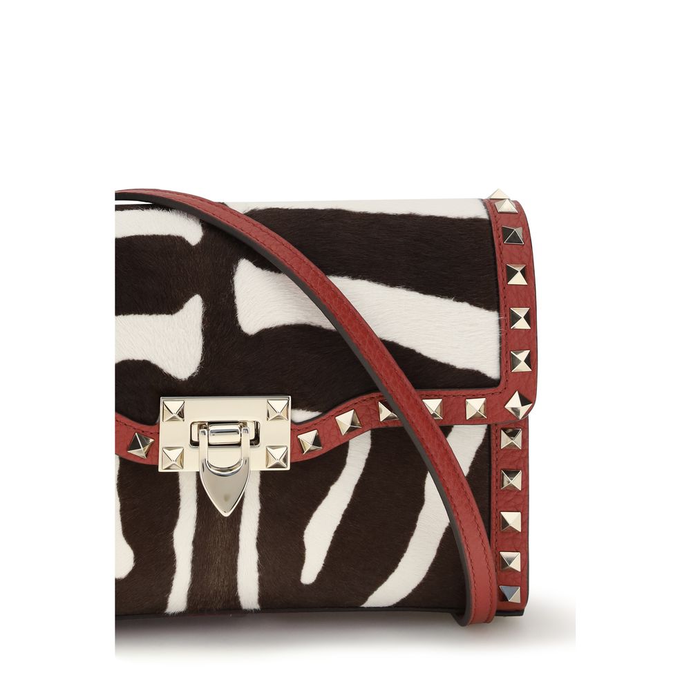 Valentino Garavani Multicolor Calf Leather Bos Taurus Shoulder Bag